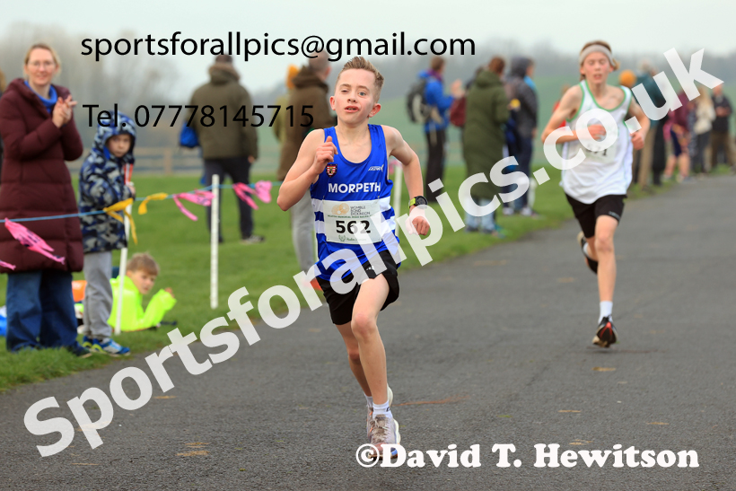 Boys and Girls Under-13s 2025 Heaton Memorial 10k Road Race, Newcastle Town Moor, Sunday, November 9th. Photo: David T. Hewitson/Sports for All Pics